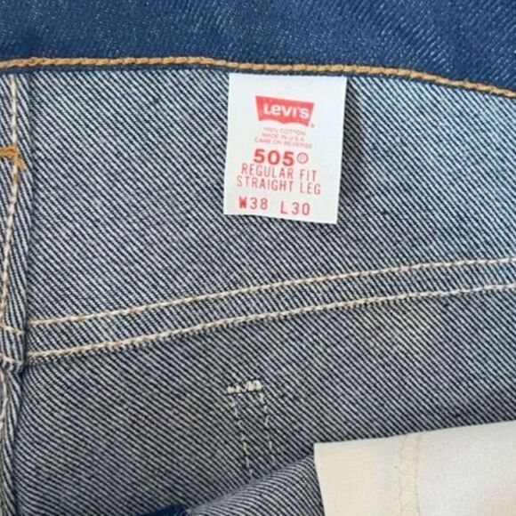 Vintage‎ Mens Levi's 505 38 X 30 1997 Dead Stock USA Y2K 90s - Picture 8 of 16